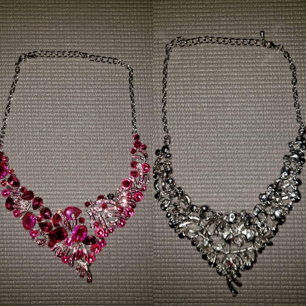 Pink emerald necklace